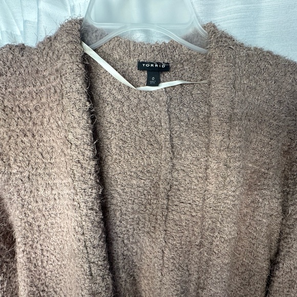 Torrid women’s long cardigan taupe-Zise 0 - Picture 11 of 16